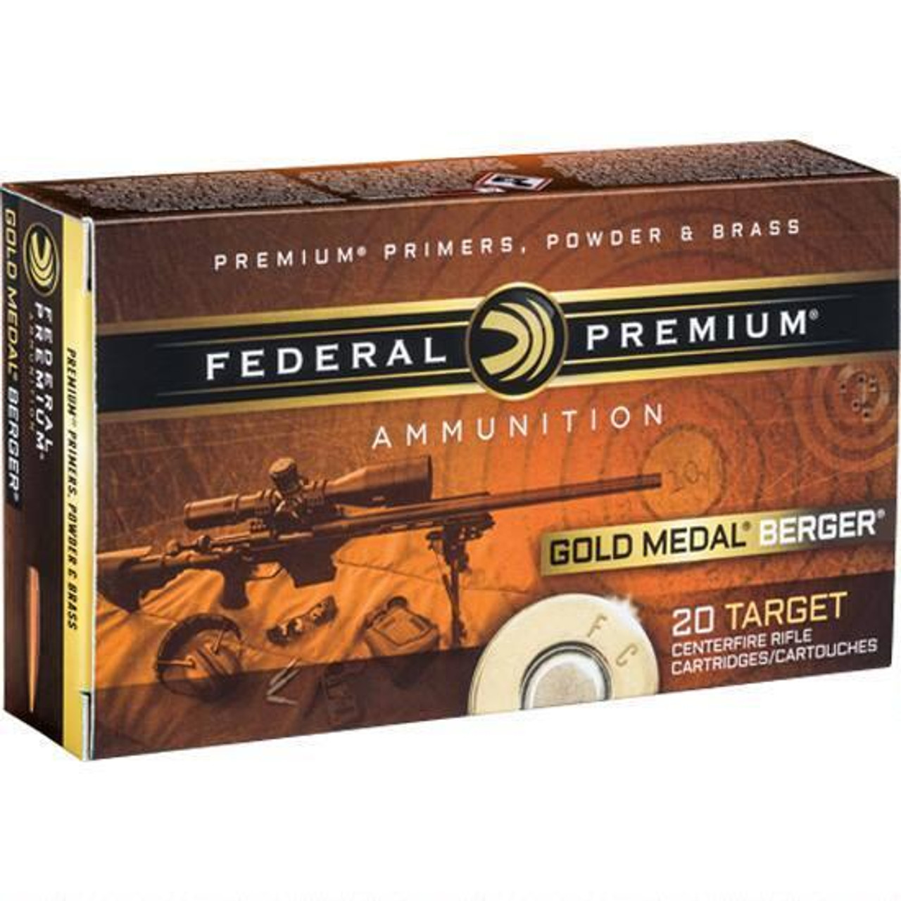 Federal Gold Medal Berger 6.5mm Creedmoor OTM 130 Gr 20 Rds Federal Gold Medal Berger 6.5mm Creedmoor OTM 130 Gr 20 Rds