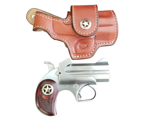 The Bond Arms Rustic Defender provides an ultra-compact and reliable derringer pistol design. It comes chambered in .45 Long Colt with a 3 inch barrel.